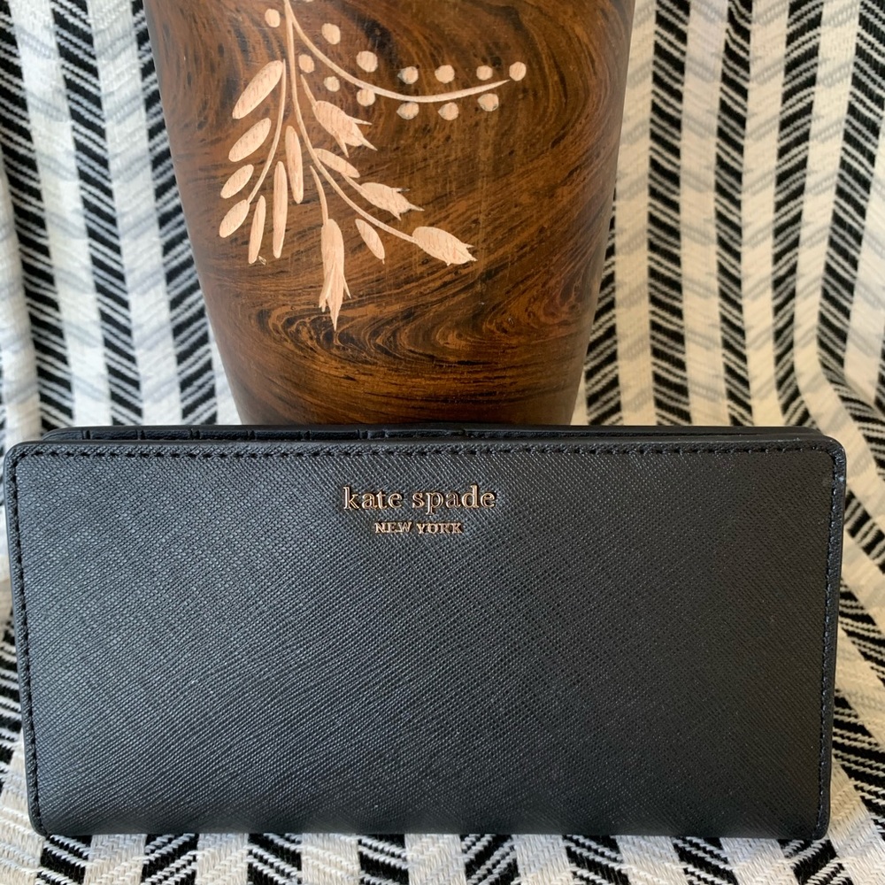 Kate spade Cameron large bifold wallet black